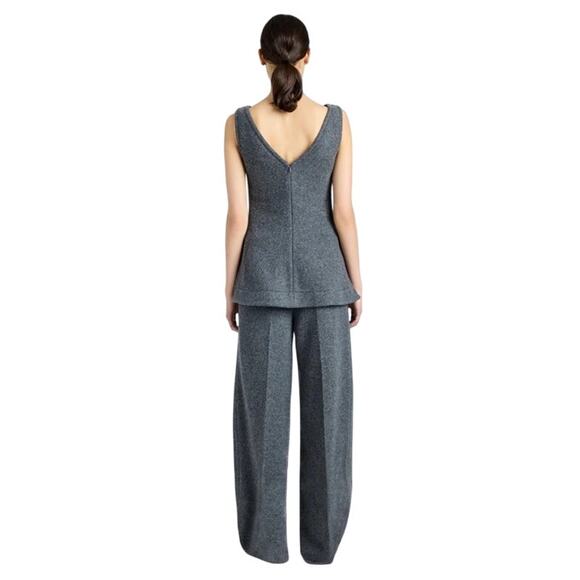 PROENZA SCHOULER Wool Pants Women's Wide-Leg Felt Pants‎ Size Medium - Picture 2 of 10